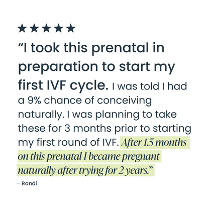 Bird&be Female Fertility Power Prenatal Pack