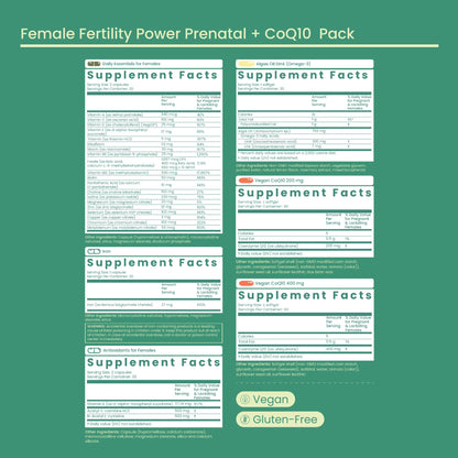 Bird&be Female Fertility Power Prenatal Pack